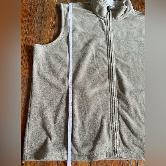 Outdoor Life || Mens 2XL Beige Full Zip Up Outdoor Hiking Fleece Sweater Vest - Picture 8 of 9